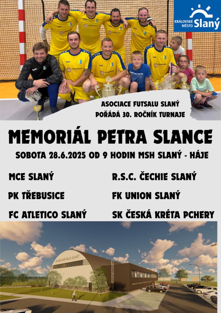 Futsal tournament memorial poster, action shots of players, professional design