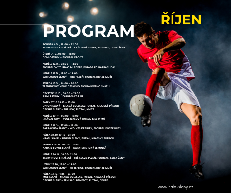 PROGRAM – ŘÍJEN