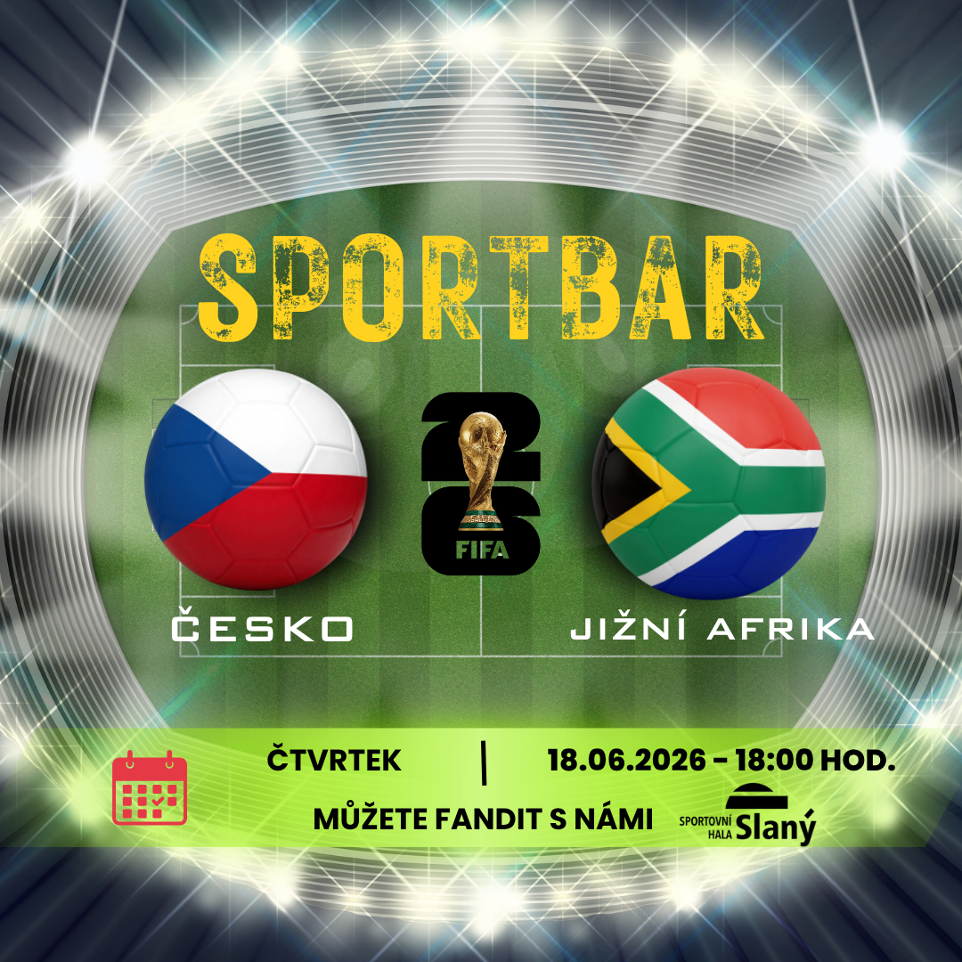 FIFA World Cup 2026 match screening event poster, Czech Republic vs South Africa, sports bar atmosphere, vibrant colors